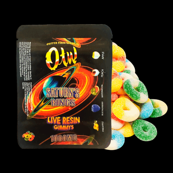 Saturn's rings - 1000 mg assorted, flavored gummy's infused with Live resin